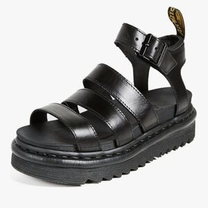 NIB Dr Marten Fisherman Black Blaire Brando Size 9 Chunky Platform